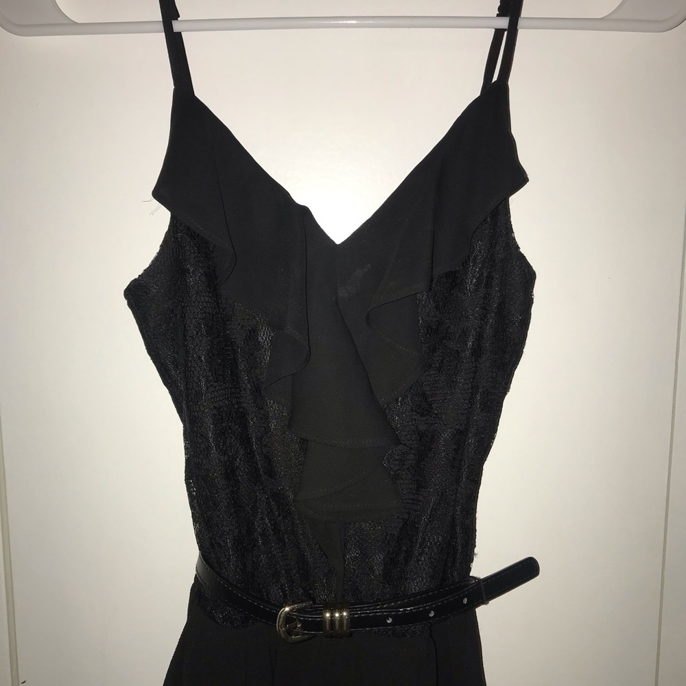Candies Black Jumpsuit w/ Belt